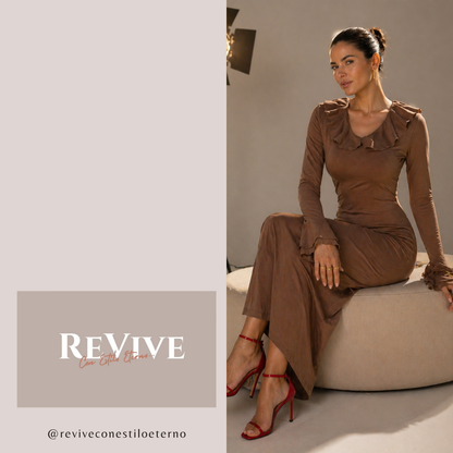 Vestido midi entallado tipo bodycon