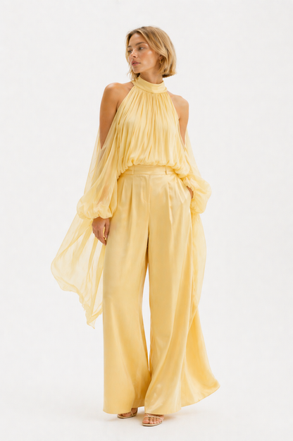BLUSA GALA AMARILLO QUEMADO.